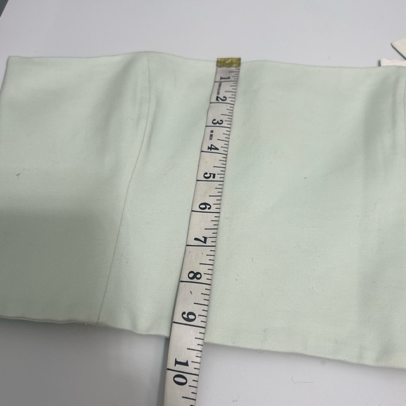 NWT SCANLAN THEODORE Light Green Bustier Crop Cropped Tube Top 10 MSRP $300 - Picture 8 of 9